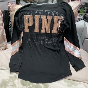 Victoria’s Secret pink bling long sleeve top